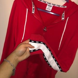 BRAND NEW VS Pink snap sleeve full zip jacket